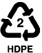 HDPE Recycle logo